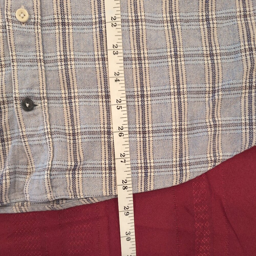 Taylor Stitch Jack Shirt Men's 42 Large Slate Plaid Oxford Heavyweight Huckberry - Picture 7 of 13